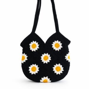 Daisy Granny Square Tote Bag