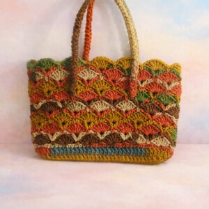 Autumn Shell Stitch Tote Bag